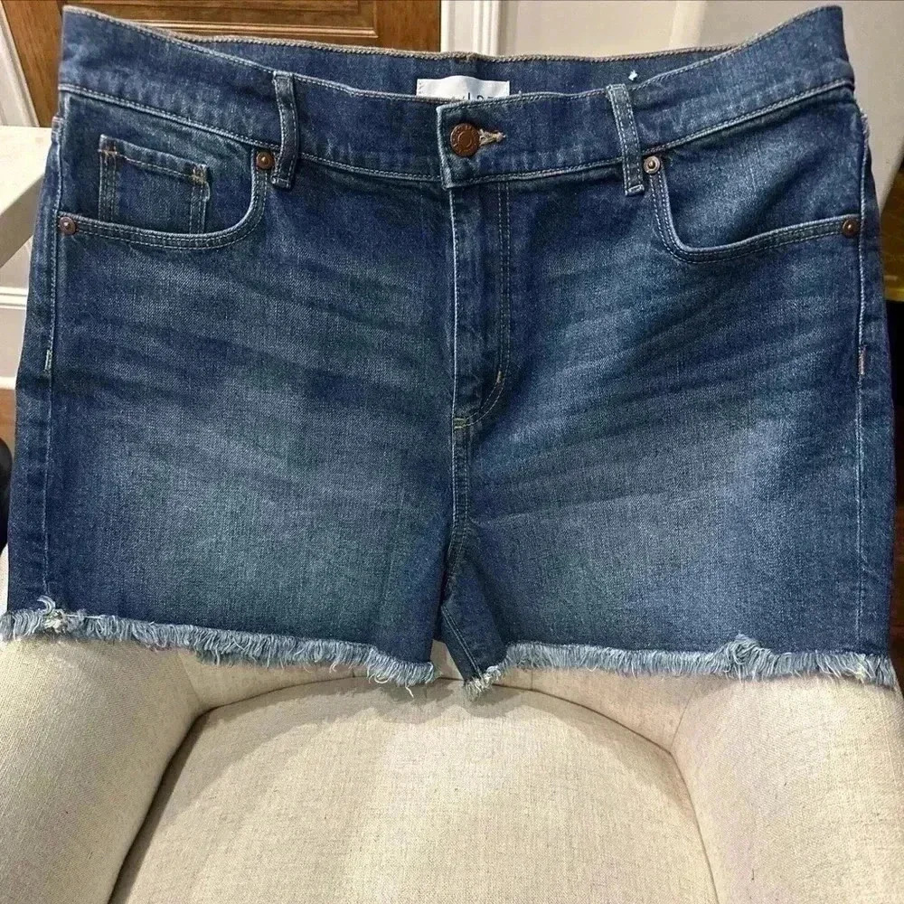 Loft Cut Off Blue Jean Denim Shorts Women’s Size 31 / 12 High Rise Summer *NEW*